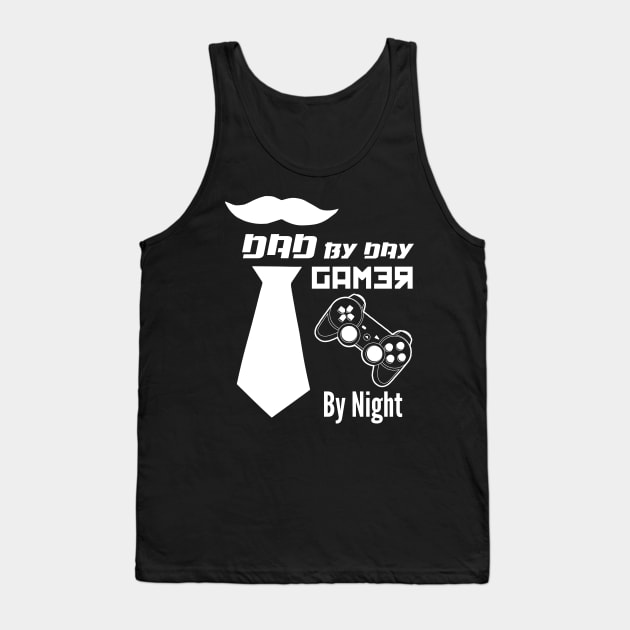 Funny Design For a Gamer Father for Father's Day Tank Top by Sanije